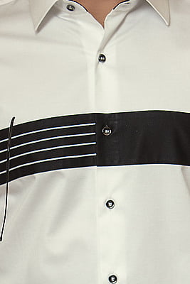 Gorg Black Stripped Pattern Shirts Gorg Black Stripped Pattern Shirts