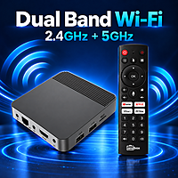 H313 Ultra 2GB/16GB Android 14 TV Box with Numeric and Voice Remote