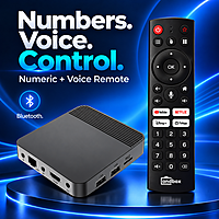 H313 Ultra 2GB/16GB Android 14 TV Box with Numeric and Voice Remote