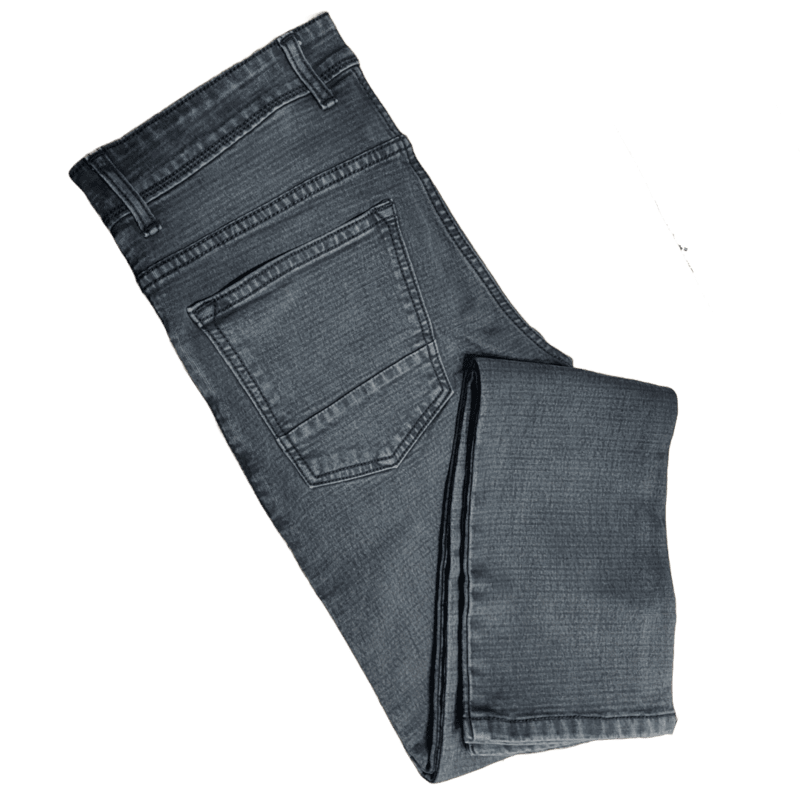 GRAY SELF DESIGN JEANS