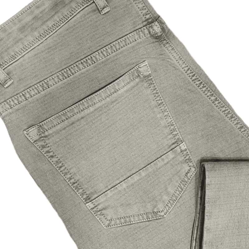 Gray Self Design Jeans