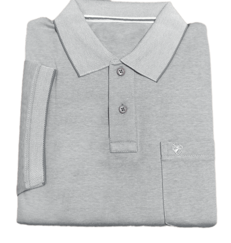 Gray Self Design Tshirt