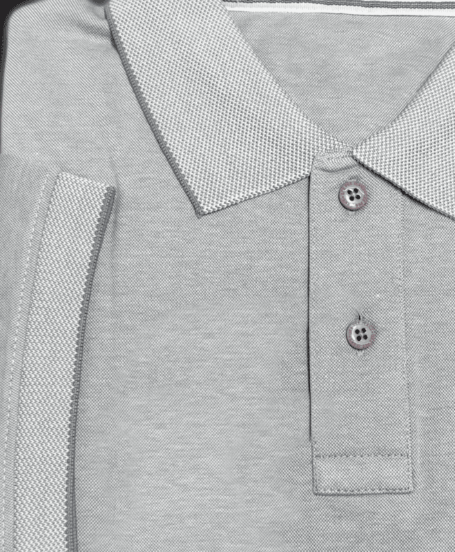 Gray Self Design Tshirt