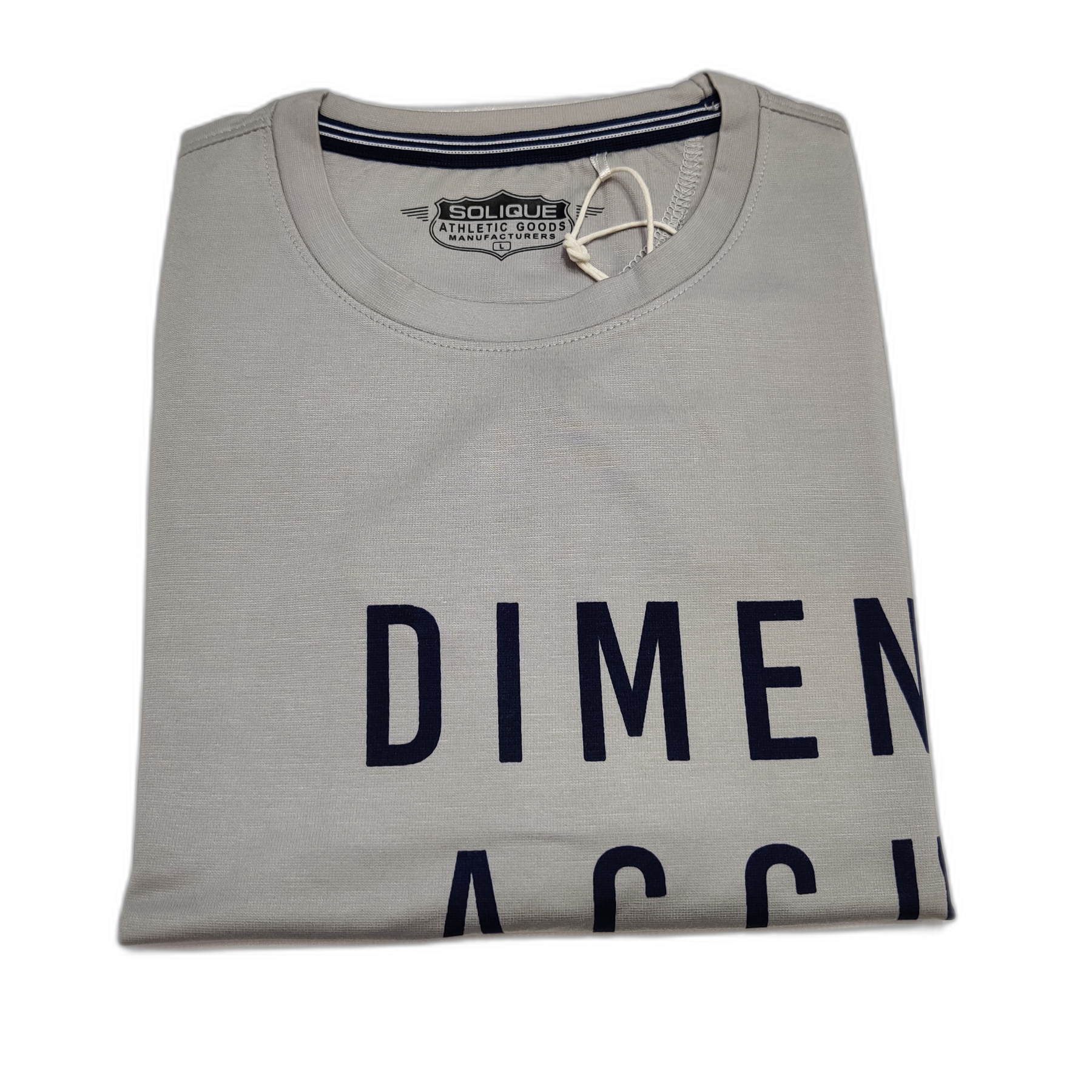 Gray Printed Round Neck Tshirt