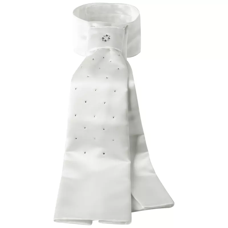 ELT Plastron Grazia Stock Tie Ladies/White