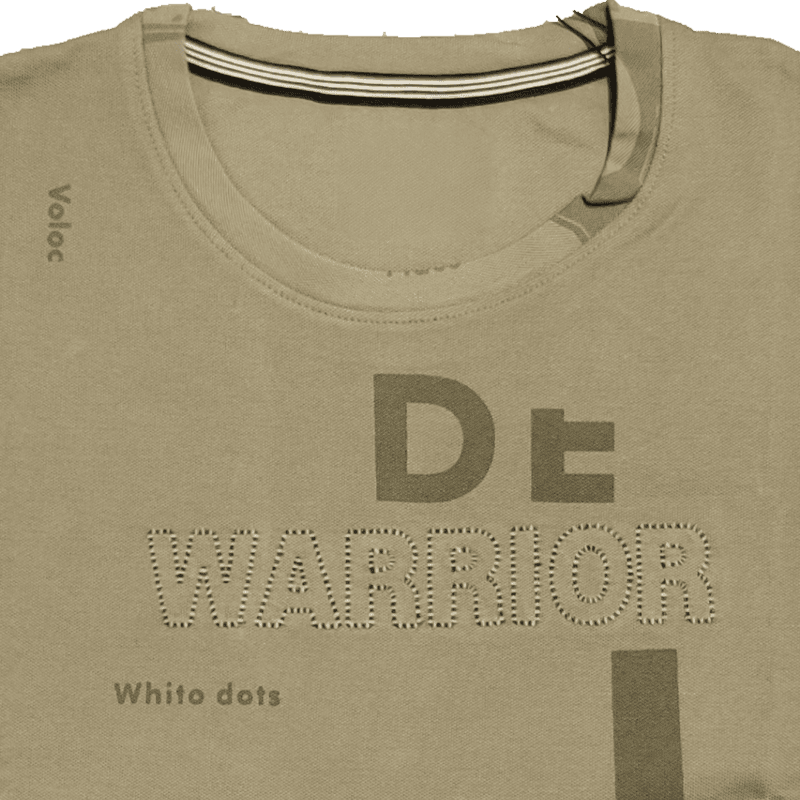 Green Printed Round Neck Tshirt