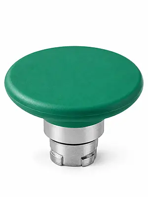 Emergency stop head spring return green φ60