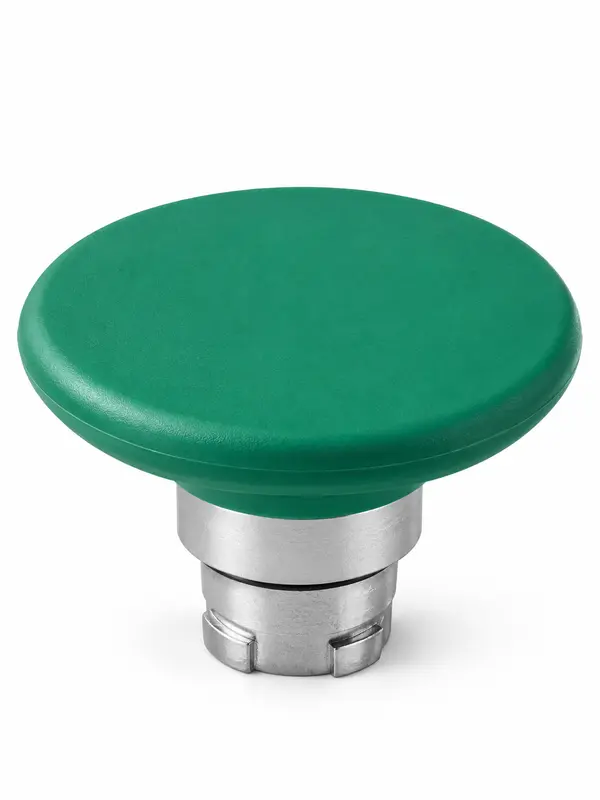 Emergency stop head spring return green φ60