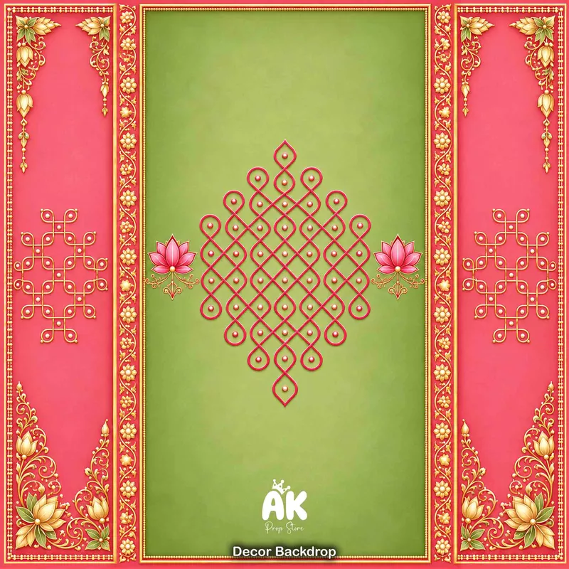 Green Lotus Kolam