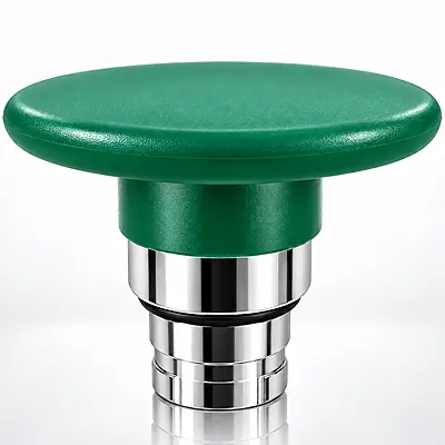 Emergency stop head spring return green φ40