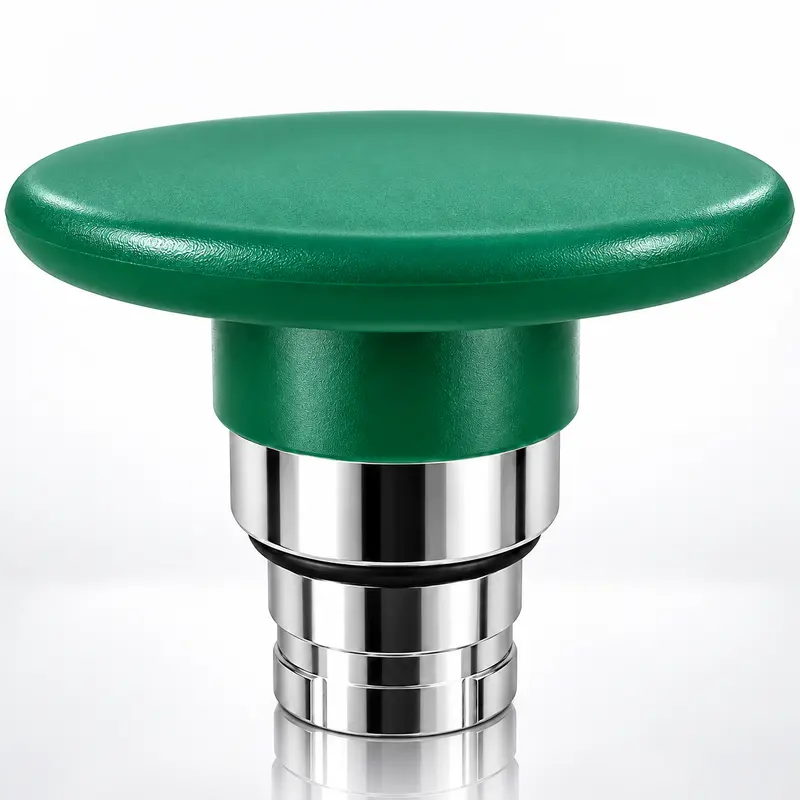 Emergency stop head spring return green φ40