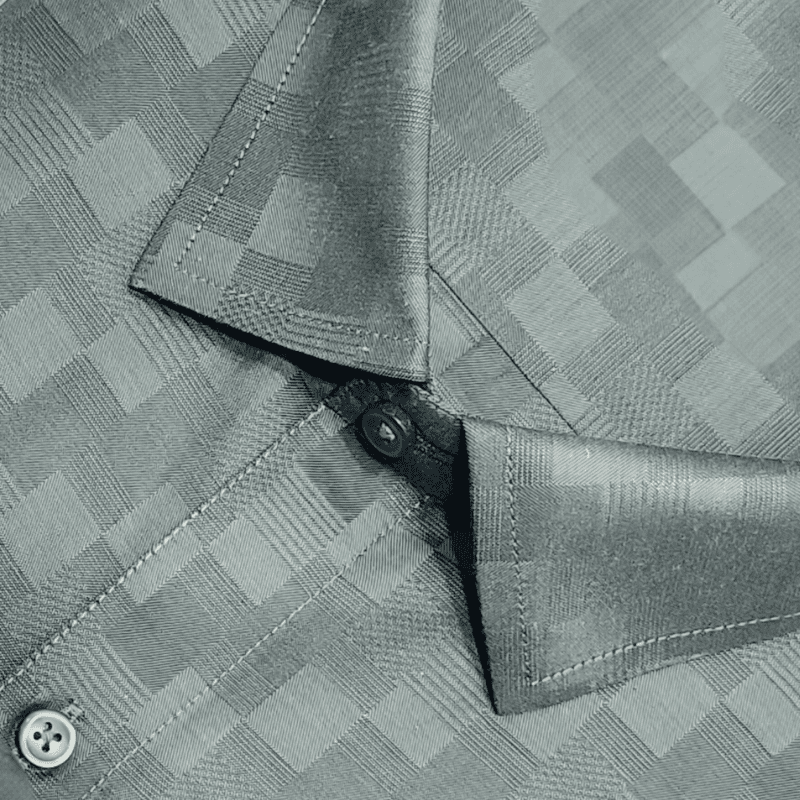 GREEN SELF DESIGN SHIRT