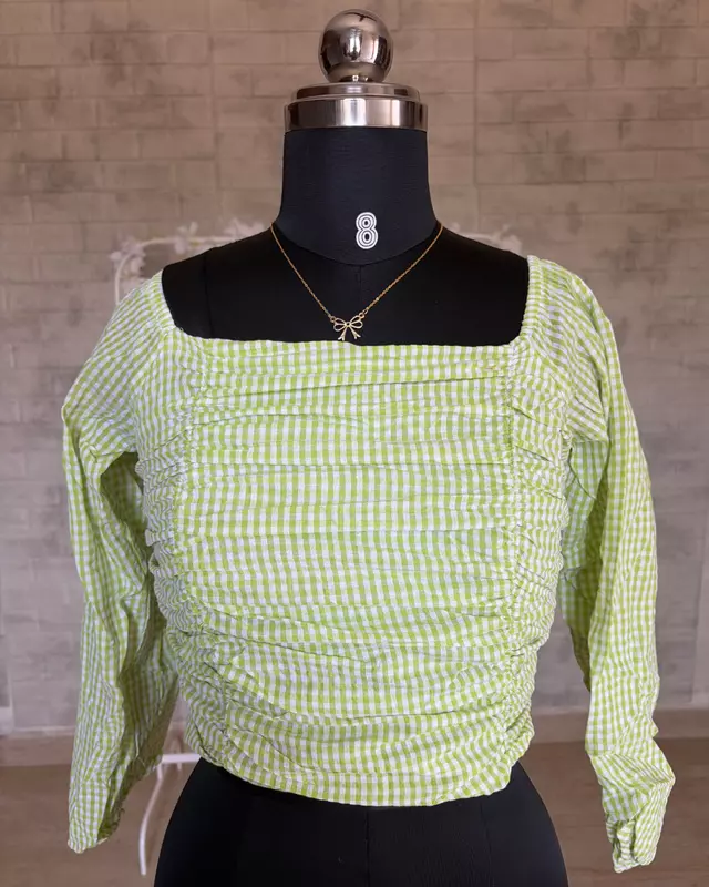 Gingham Crop Top
