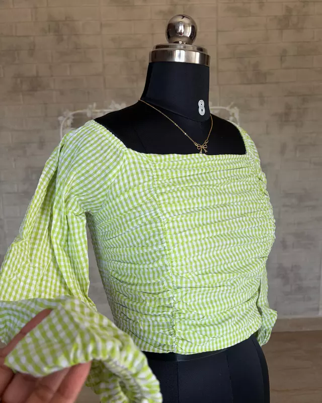 Gingham Crop Top