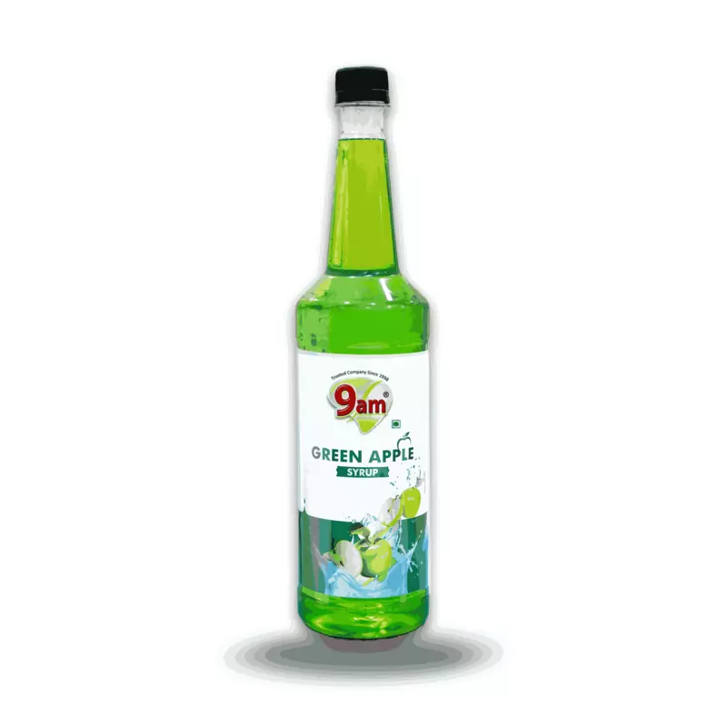 9am - Green Apple Syrup 750 ML