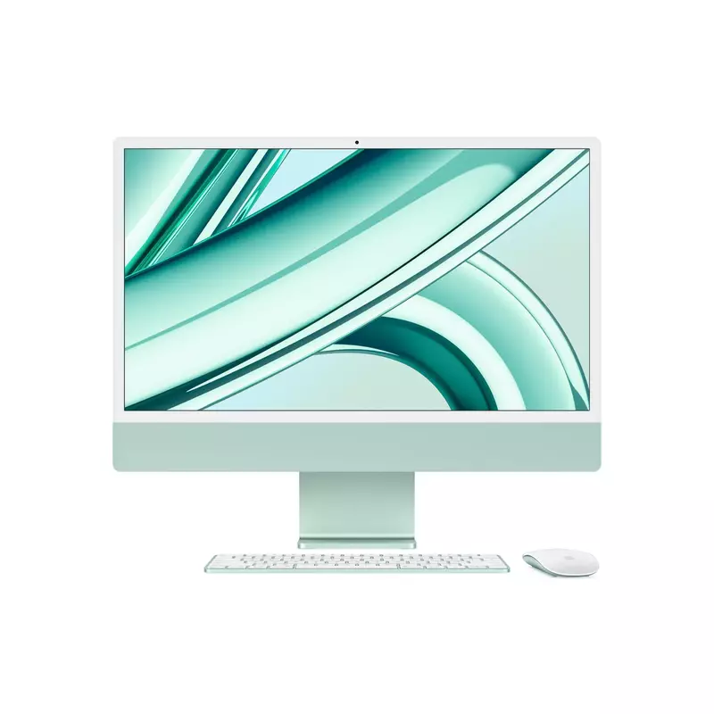 Apple iMac (Apple M3 Chip/ 8-core CPU/ 8GB RAM/ 256GB SSD/ 24-inch (60.96 cm) 4.5K Retina display / 8-core GPU/ macOS/ Green) | MQRA3HN/A