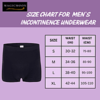 Reusable adult diaper, Washable adult diapers, Incontinence Protective Underwear for men, Bedwetting Brief For Men, Leak Proof Full Navy