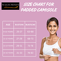Padded Camisole & Padded Sportsbra Combo for Girls | Flat Padding | Beginners/Teenager Inner for Puberty Cami & Bra | Slip & Bra with Adjustable Straps