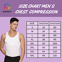 Men's Chest Compression Vest to Hide Gynecomastia Moobs Shapewear, Compression Chest Binder for Men to Hide Moobs(pack of 3)