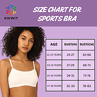 Girls Padded Training Bra, Crop Cami Training Bras for Girls. Sports bra with Non-Removable Padding, Uniform bra, Starter Bra, Begginers Bra