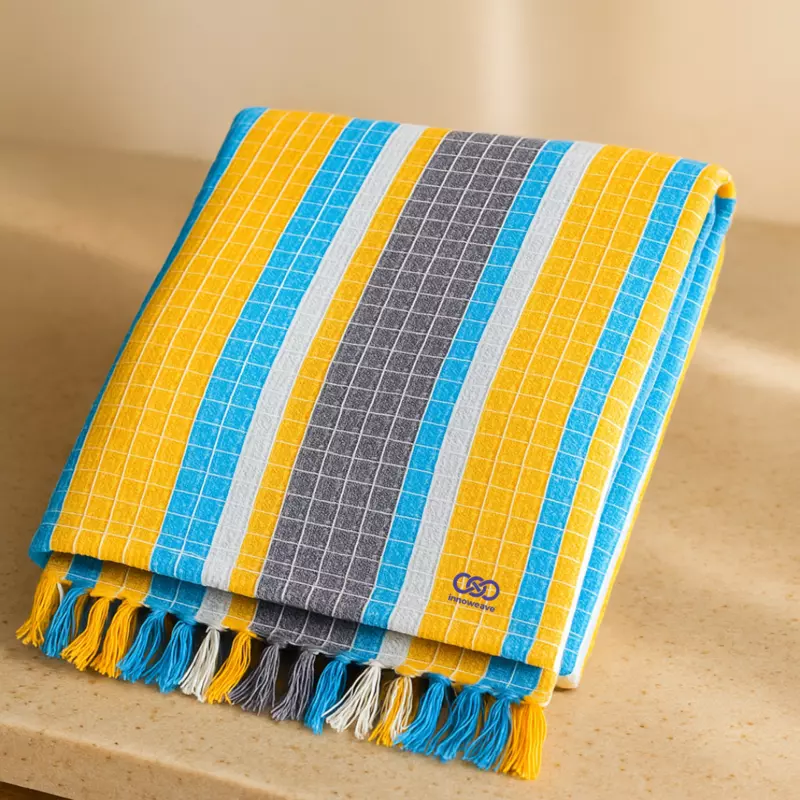 Grid Weave  Towel – Vibrant Edition (Pack of 2)