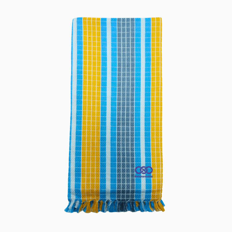 Grid Weave  Towel – Vibrant Edition (Pack of 2)