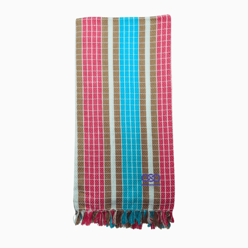 Grid Weave  Towel – Vibrant Edition (Pack of 2)