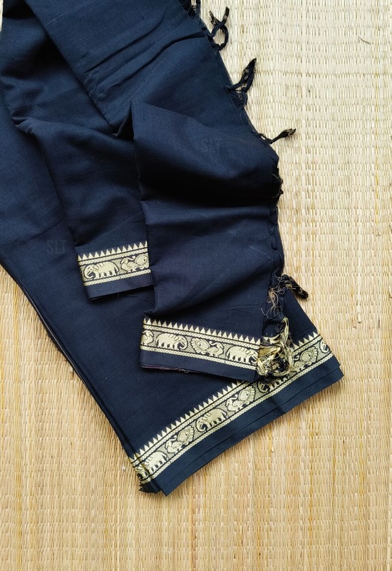 Bhavya - భావ్య ( Narayanpet Dress material in Black Colour - 100 Count )