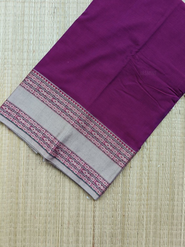 Mitali - मिताली ( Narayanpet Dress material in Majenta )