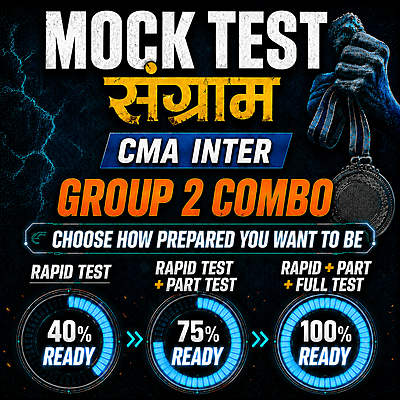 CMA Inter Group 2 Combo (Paper 9 - 12) - Mock Test