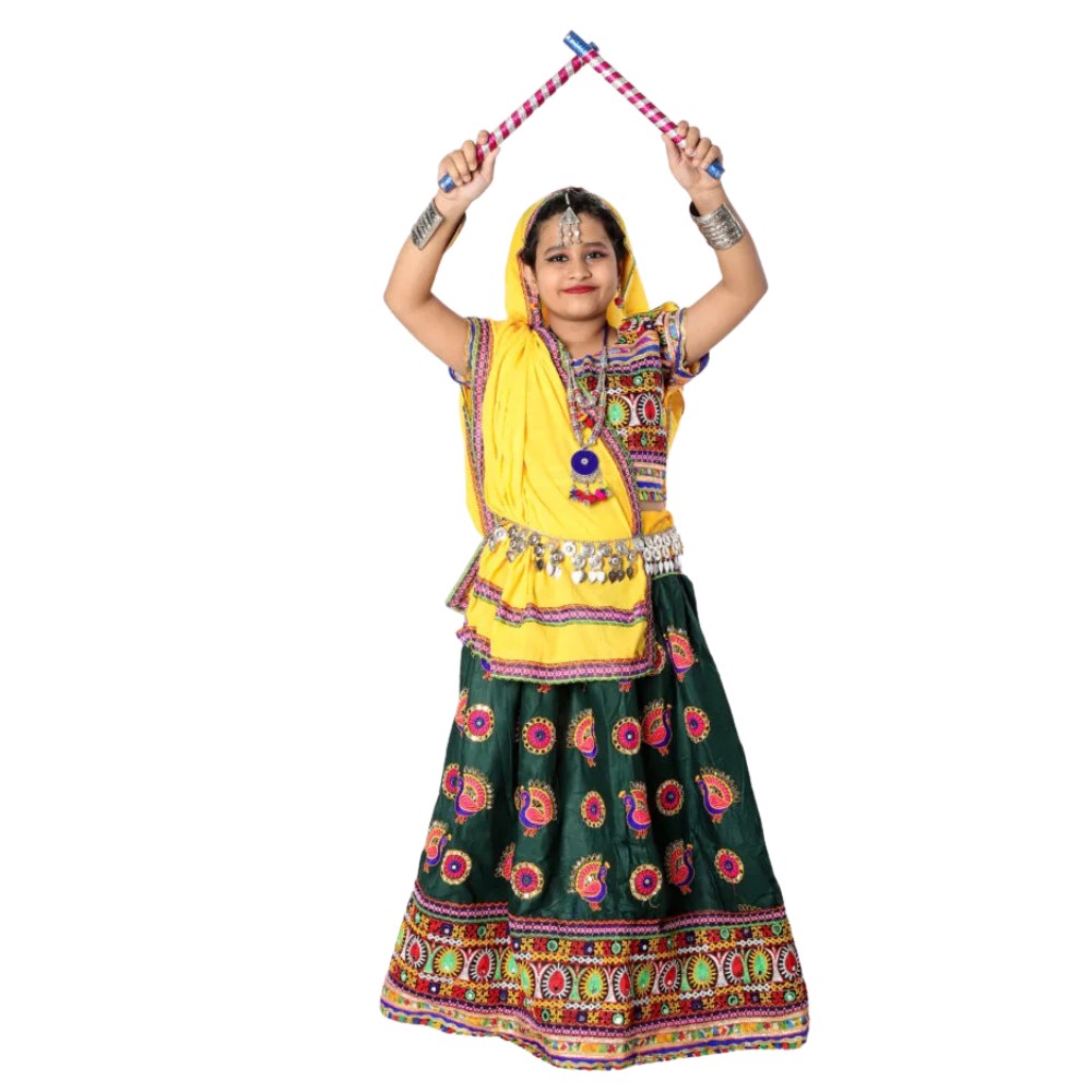 Gujarati Garba Dance Chaniya Choli Girls