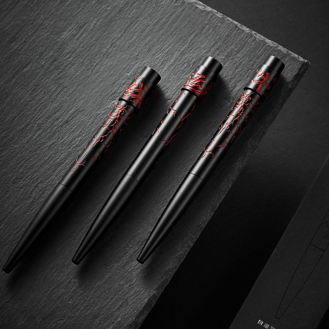 Guochao Signature Pen Black Red