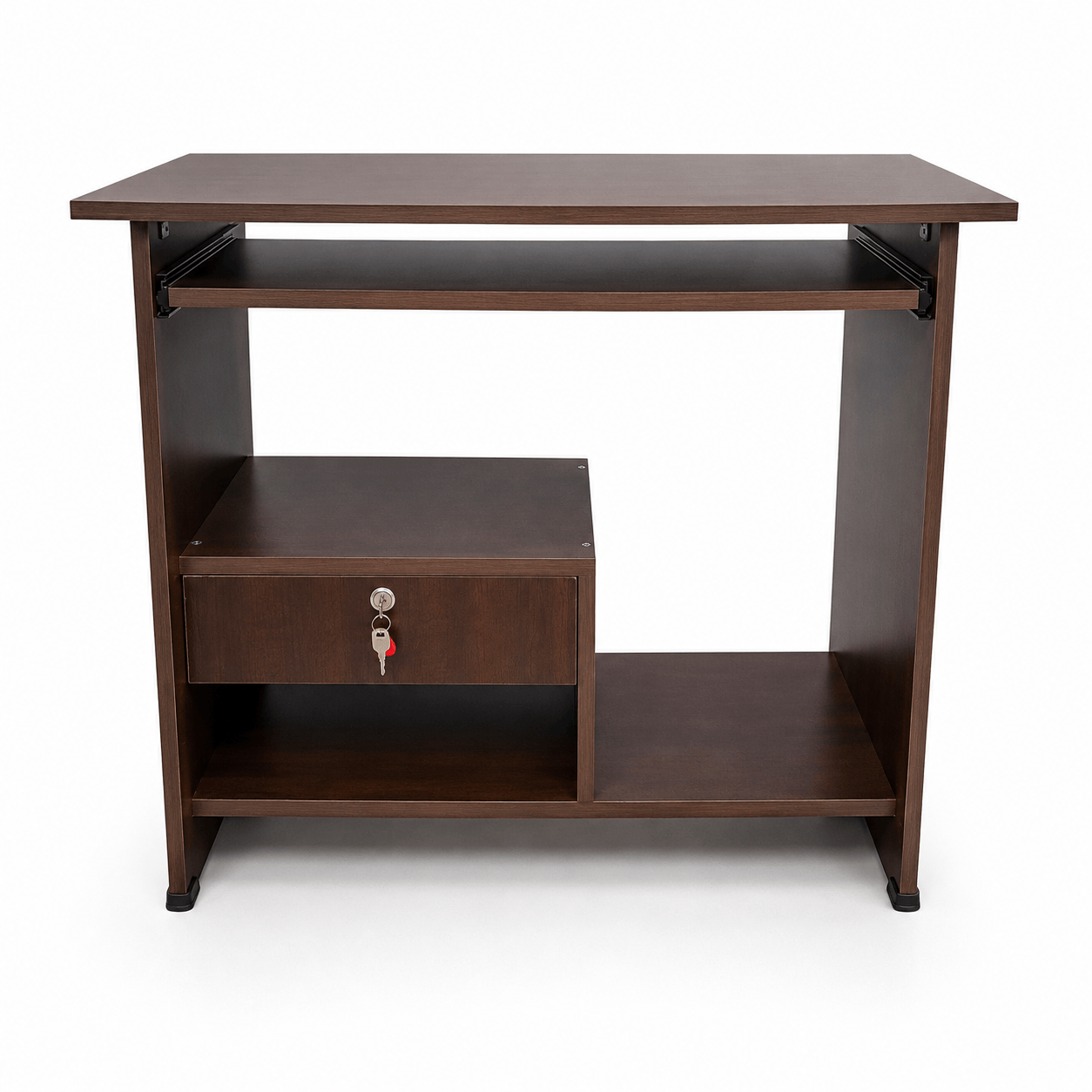 GURU CT-05 Computer Table with Drawer|36X18X30|Choco Maple||Computer/Study Table