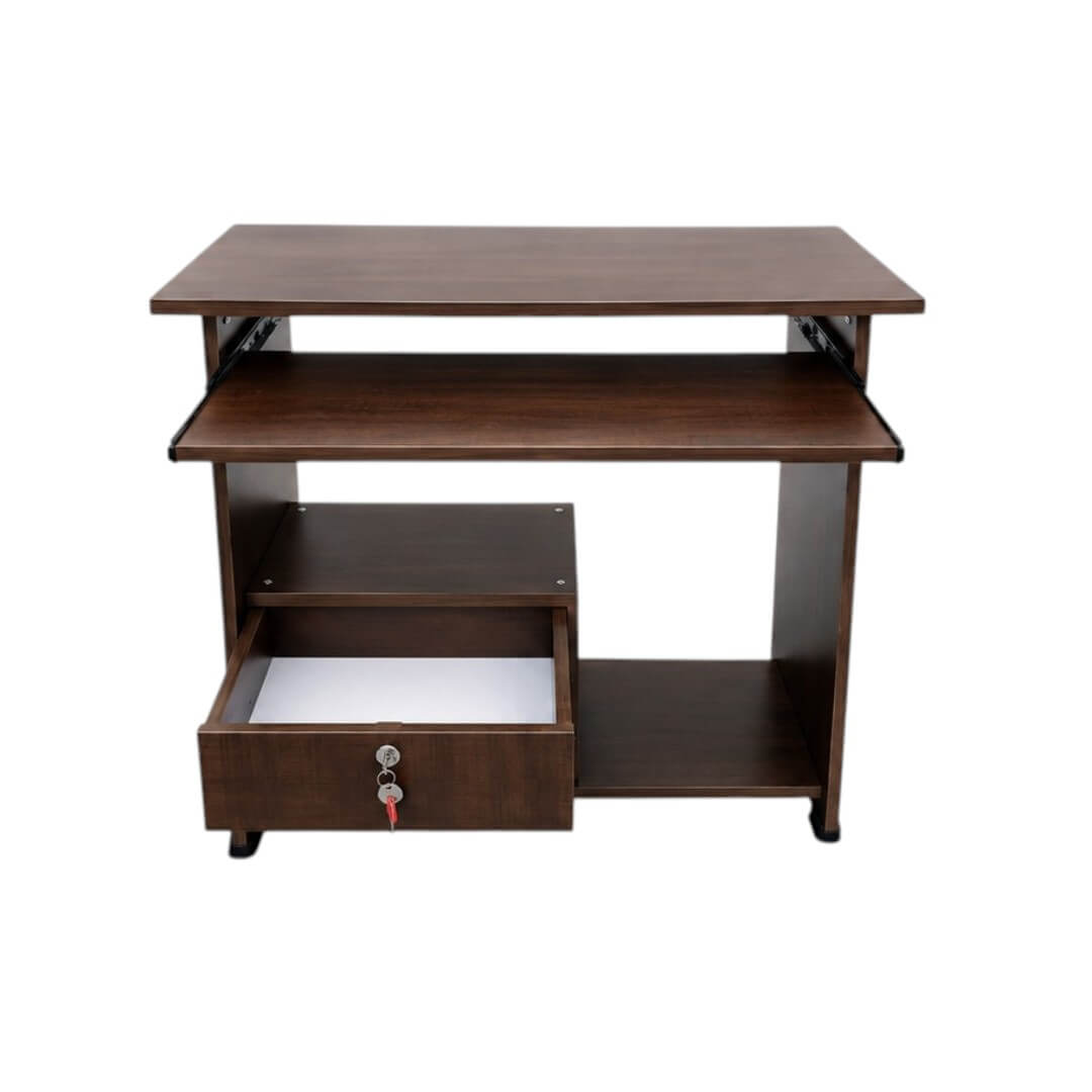 GURU CT-05 Computer Table with Drawer|36X18X30|Choco Maple||Computer/Study Table