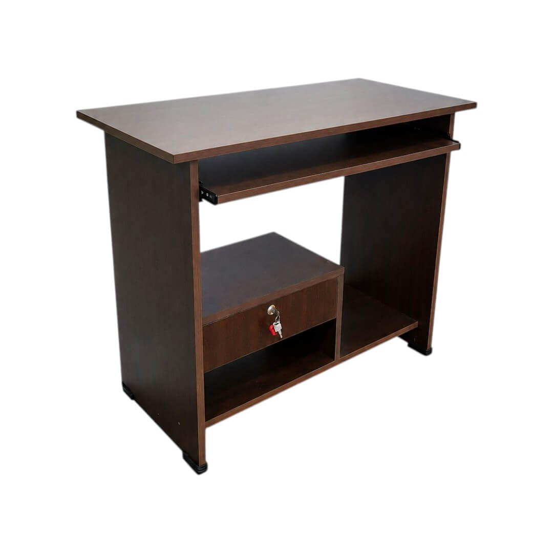 GURU CT-05 Computer Table with Drawer|36X18X30|Choco Maple||Computer/Study Table
