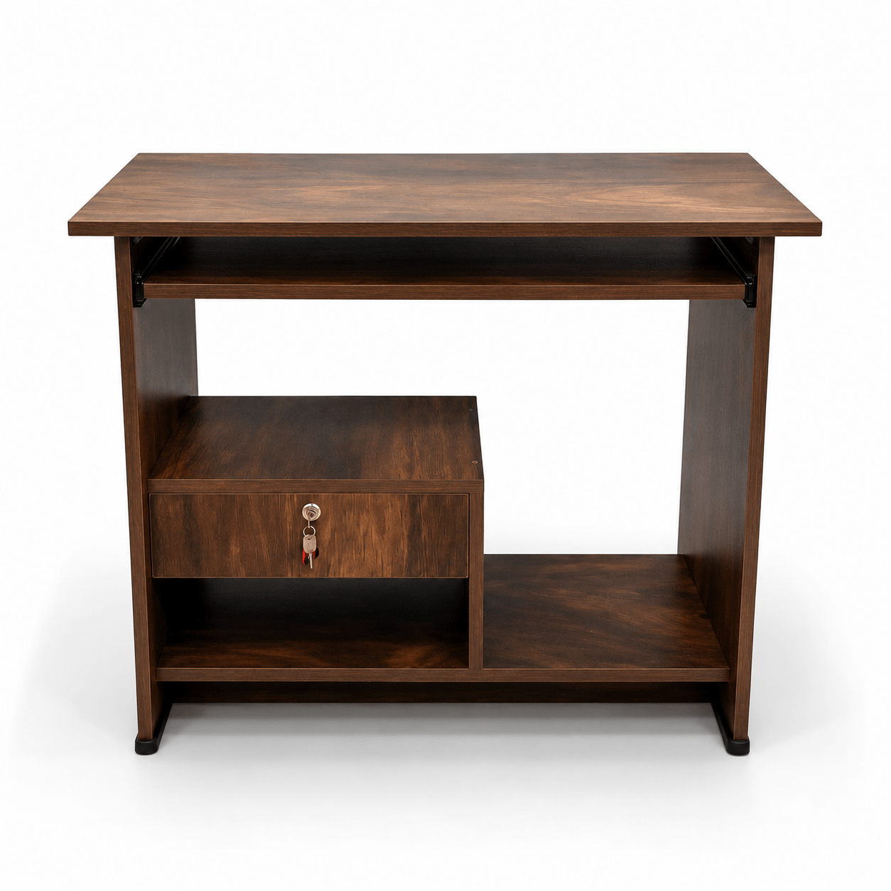 GURU CT-05 Computer Table with Drawer|36X18X30|Walnut||Computer/Study Table