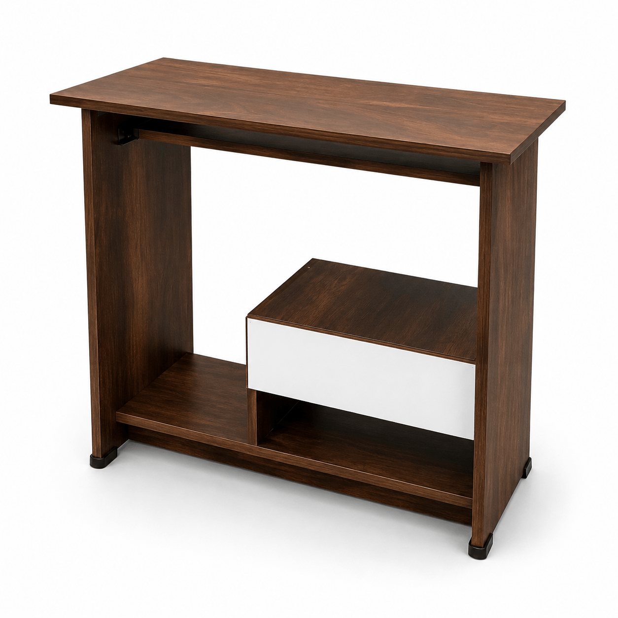 GURU CT-05 Computer Table with Drawer|36X18X30|Walnut||Computer/Study Table