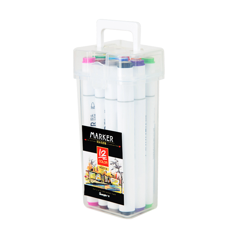 Guangbo Dual Tip Art Markers 12 Colors Set