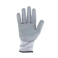 Gloves | Cut level C | HPPE liner | Grey PU coating on Palm | EN:388:4X42C | Size - Medium | Model : H3101-5 | Pack of 10