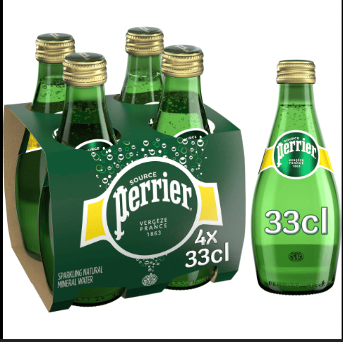 PERRIER SPARKLING WATER 330 ML (Pack of 4)