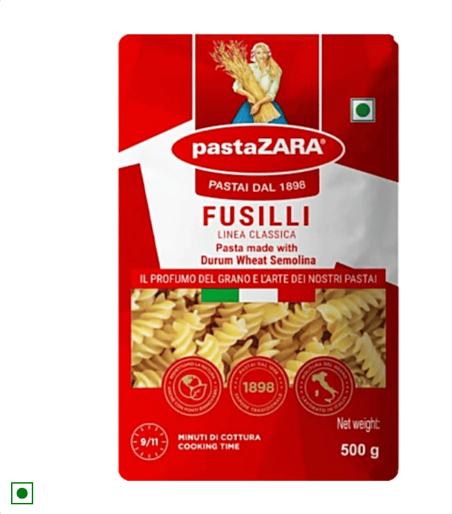 Pasta Zara Fusilli 500g (Pack of 20)