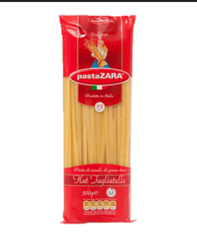 Pasta Zara Tagliatelle Flat 500g (~Fettuccine) (Pack of 15)