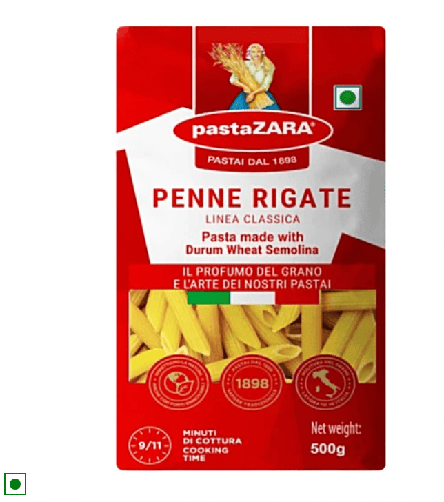 Pasta Zara Pennoni Rigate 500g (Pack of 10)
