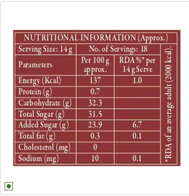D'arbo 80% Strawberry Reduced Sugar Jam 250 gm (Pack of 6)