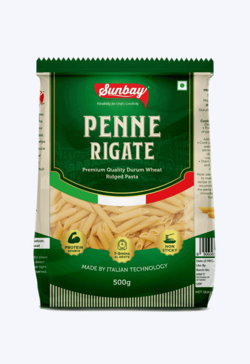 Sunbay - Pasta Penne Rigate, 500 gm (Pack of 1)
