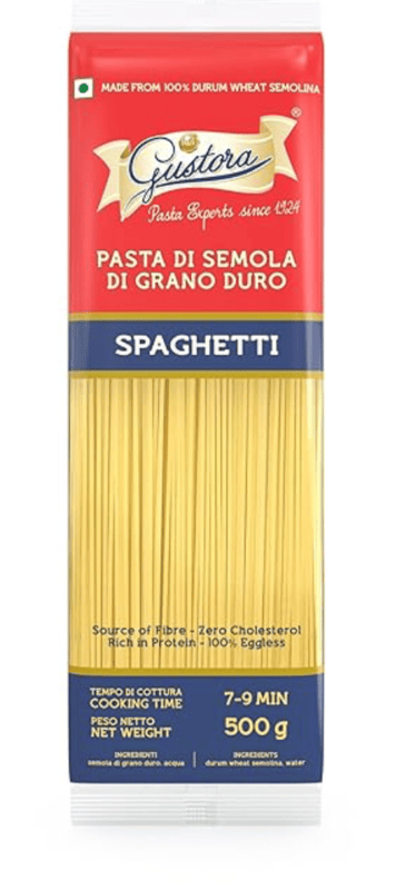 Gustora - Spaghetti Pasta, 500 gm (Pack of 1)