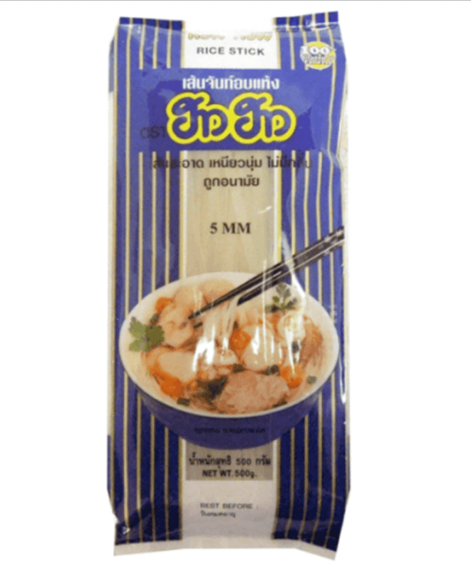 How How - Pad Thai Noodles, Rice Stick (5 mm), 500 gm (Pack of 1)