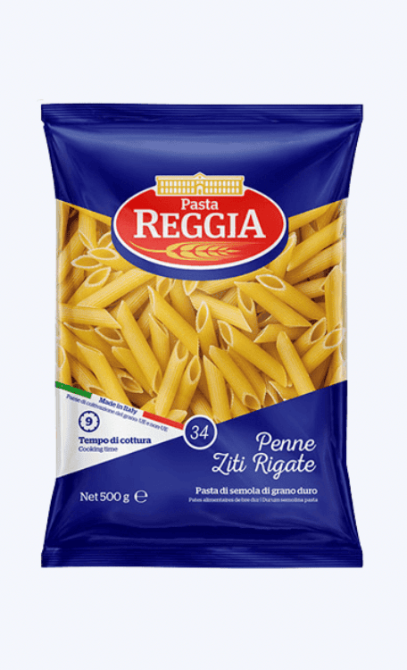 Reggia - Penne Rigate, 500 gm (Pack of 1)