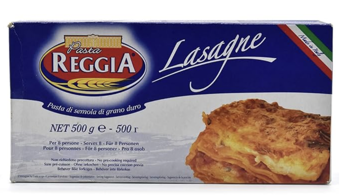 Reggia - Lasagna Pasta Sheets, 500 gm (Pack of 1)