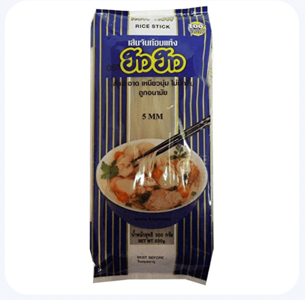 How How - Rice Stick/Flat Noodles 5 mm, 500 gm (Pack of 1)